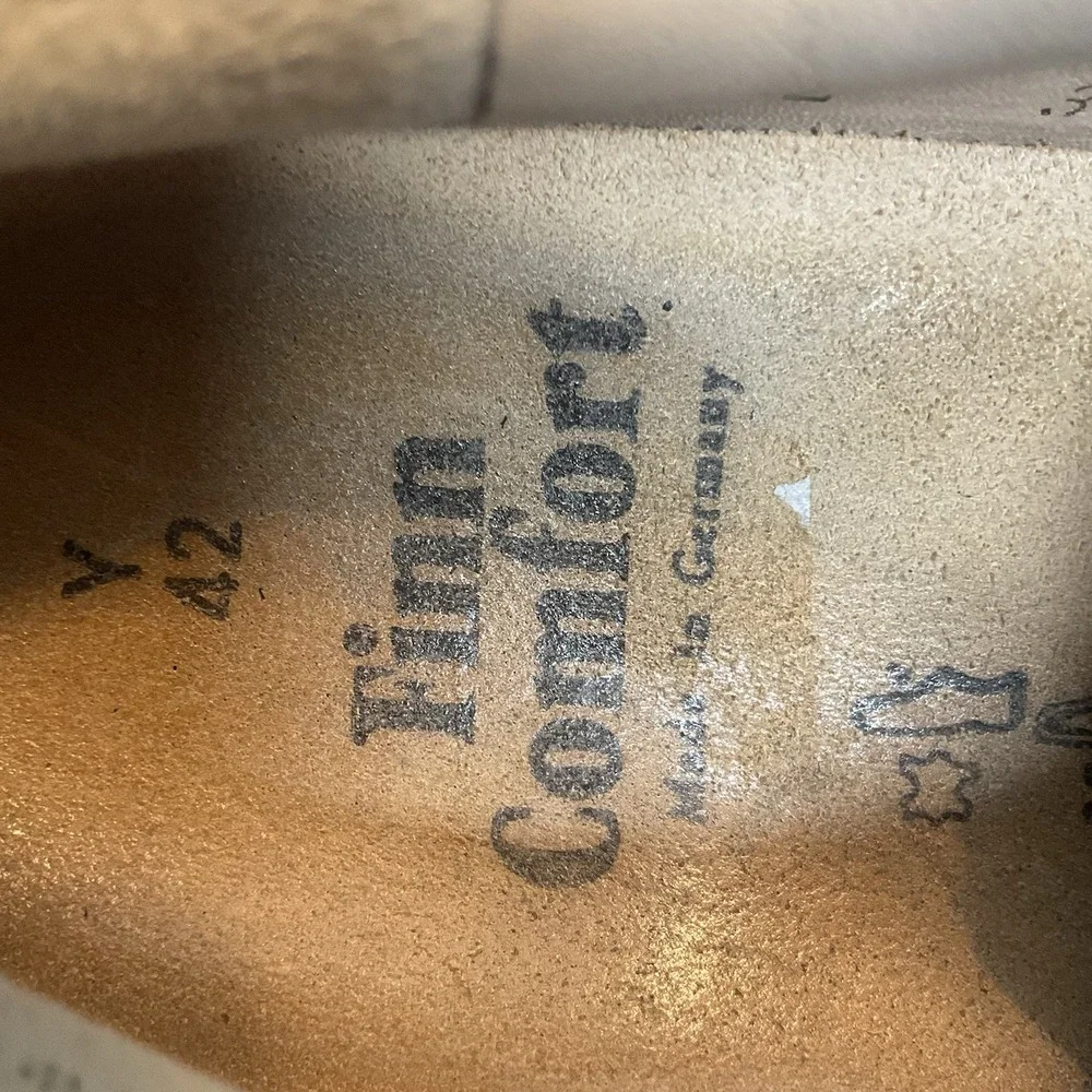 Finn Comfort Soho Comfort Sneakers Black Leather Women's Size 42/11-11.5